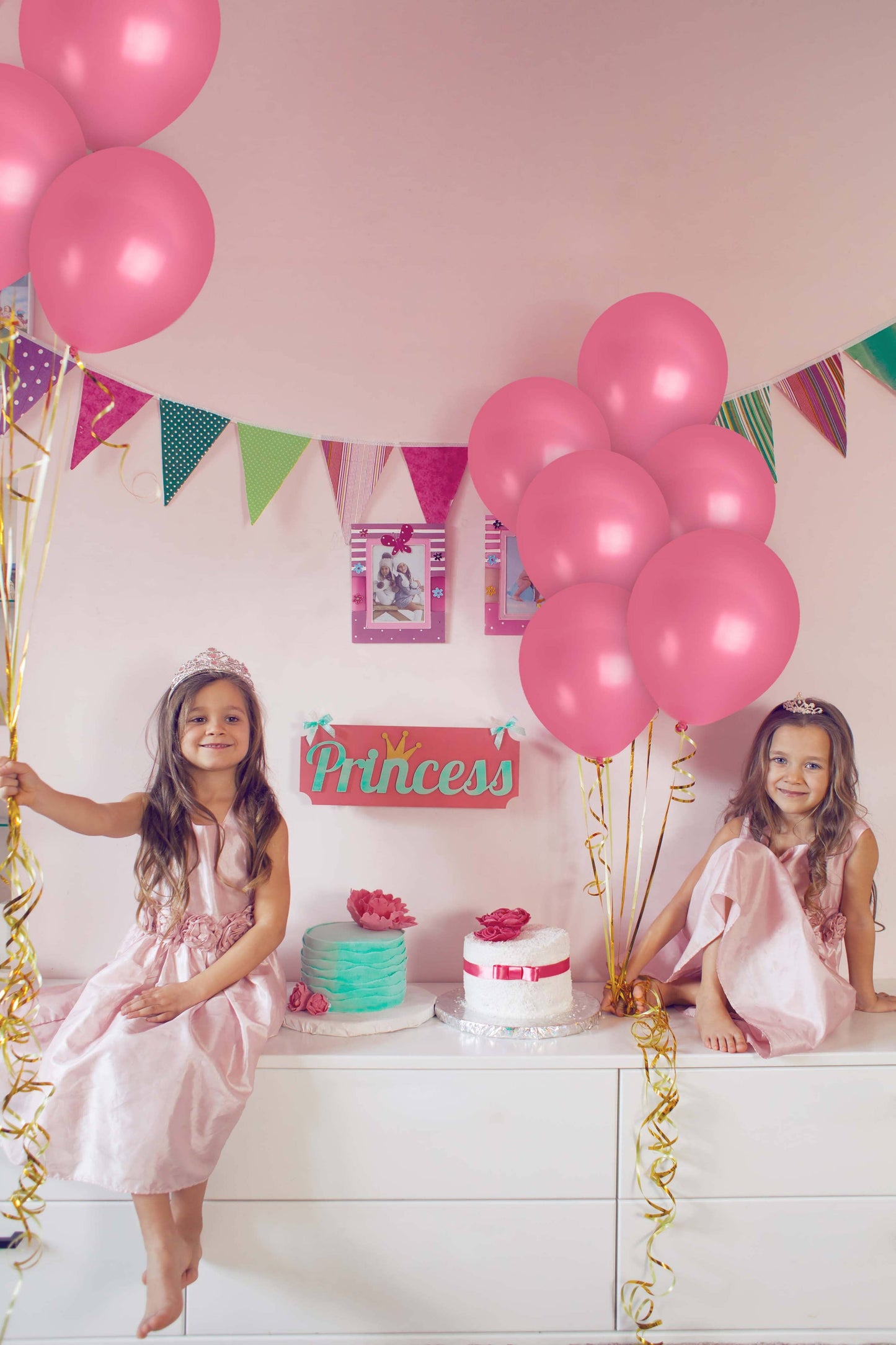 Treasures Gifted - Matte Rose Pink Balloons - 12 Inch Latex Balloons