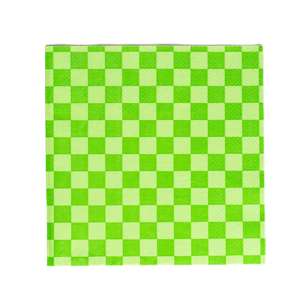 Jollity & Co. + Daydream Society - Check It! Cocktail Napkins - 20 Pk. - 11 Color Options