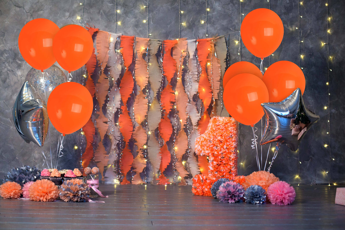 Treasures Gifted - Matte Orange Balloons - 12 Inch Latex Balloons