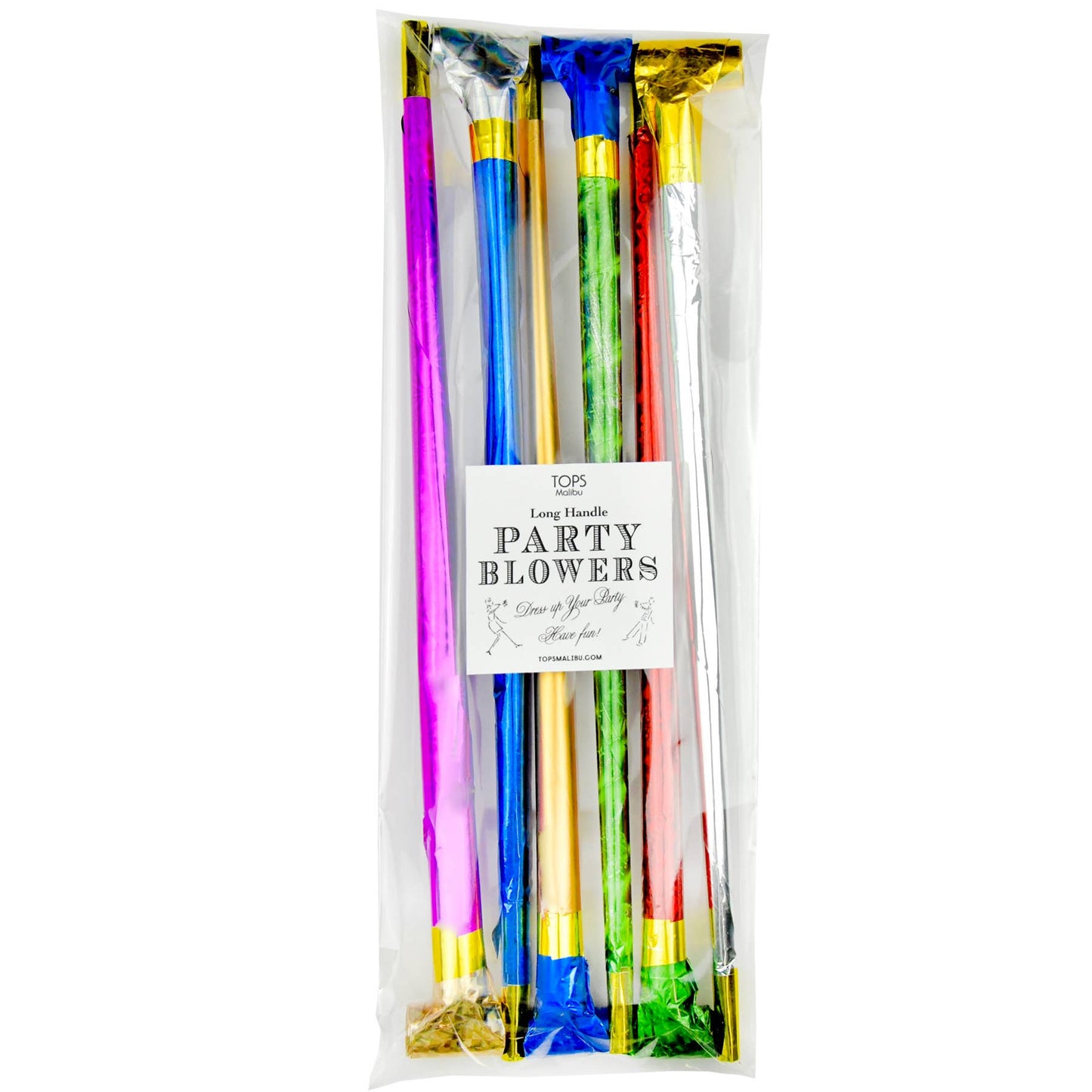 TOPS Malibu - GRANDE Party Blowers 12" - Includes 6