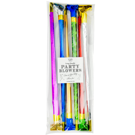 TOPS Malibu - GRANDE Party Blowers 12" - Includes 6