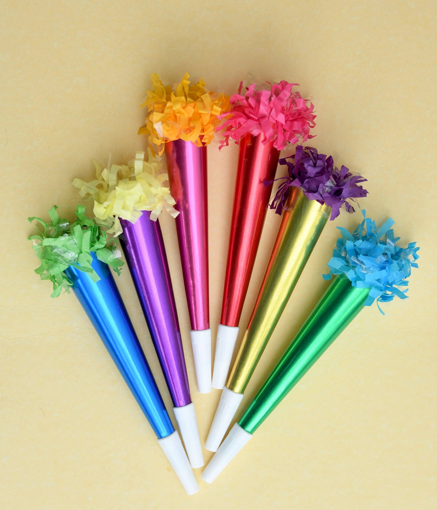 TOPS Malibu - Party Horn Bouquet 12" - Multi-Color - Set of 6