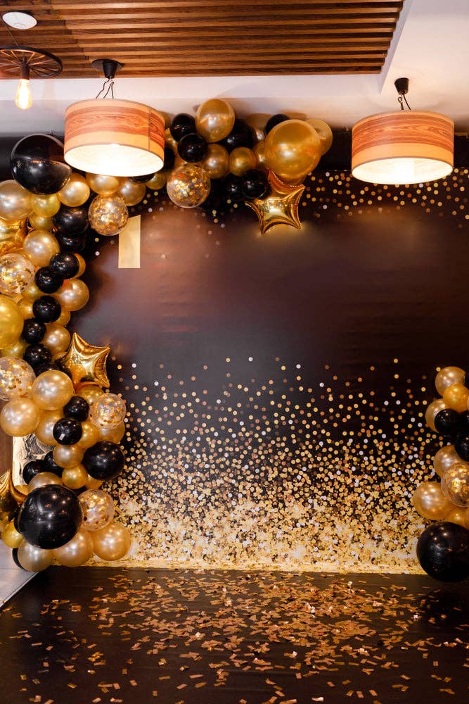 Treasures Gifted - Solid Black Balloons - 12 Inch Latex Balloons