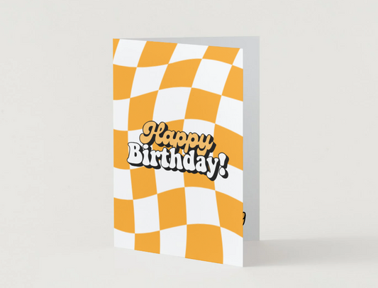 Orange Birthday Card by Candlelight and Confetti