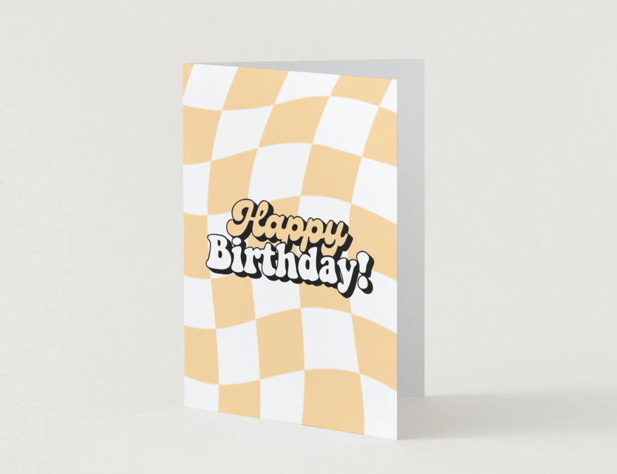 Butterscotch Birthday Card by Candlelight and Confetti