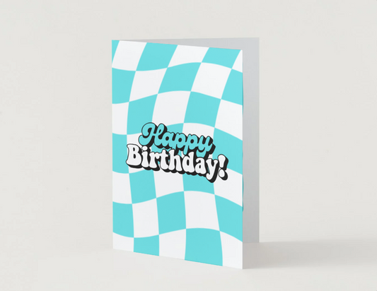 Blue Birthday Card by Candlelight and Confetti