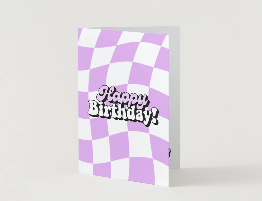 Purple Birthday Card by Candlelight and Confetti
