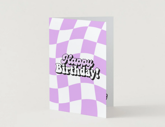 Purple Birthday Card by Candlelight and Confetti