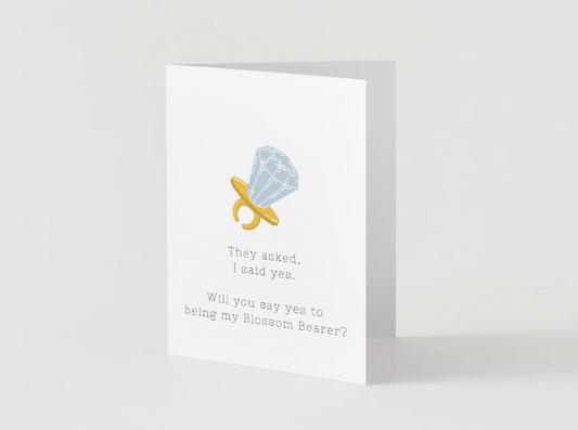 Will You be My Blossom Bearer?