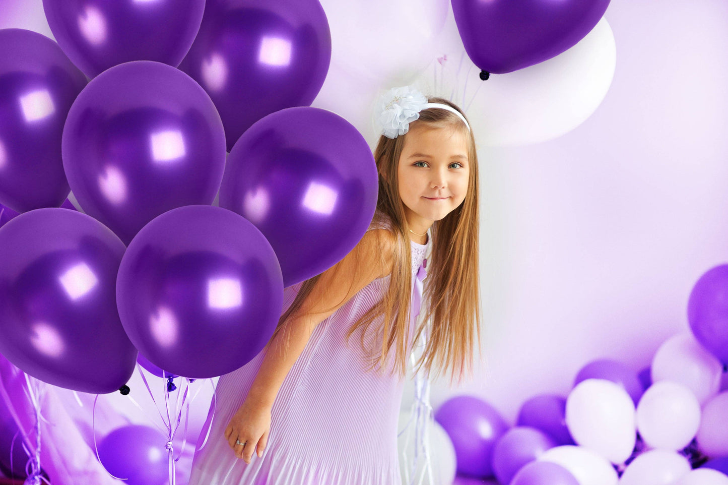Treasures Gifted - Pearl Purple Balloons - 12 Inch Latex Balloons