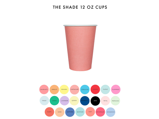 Jollity & Co. + Daydream Society - Shades 12 oz Cups - 8 Pk. - 23 Color Options