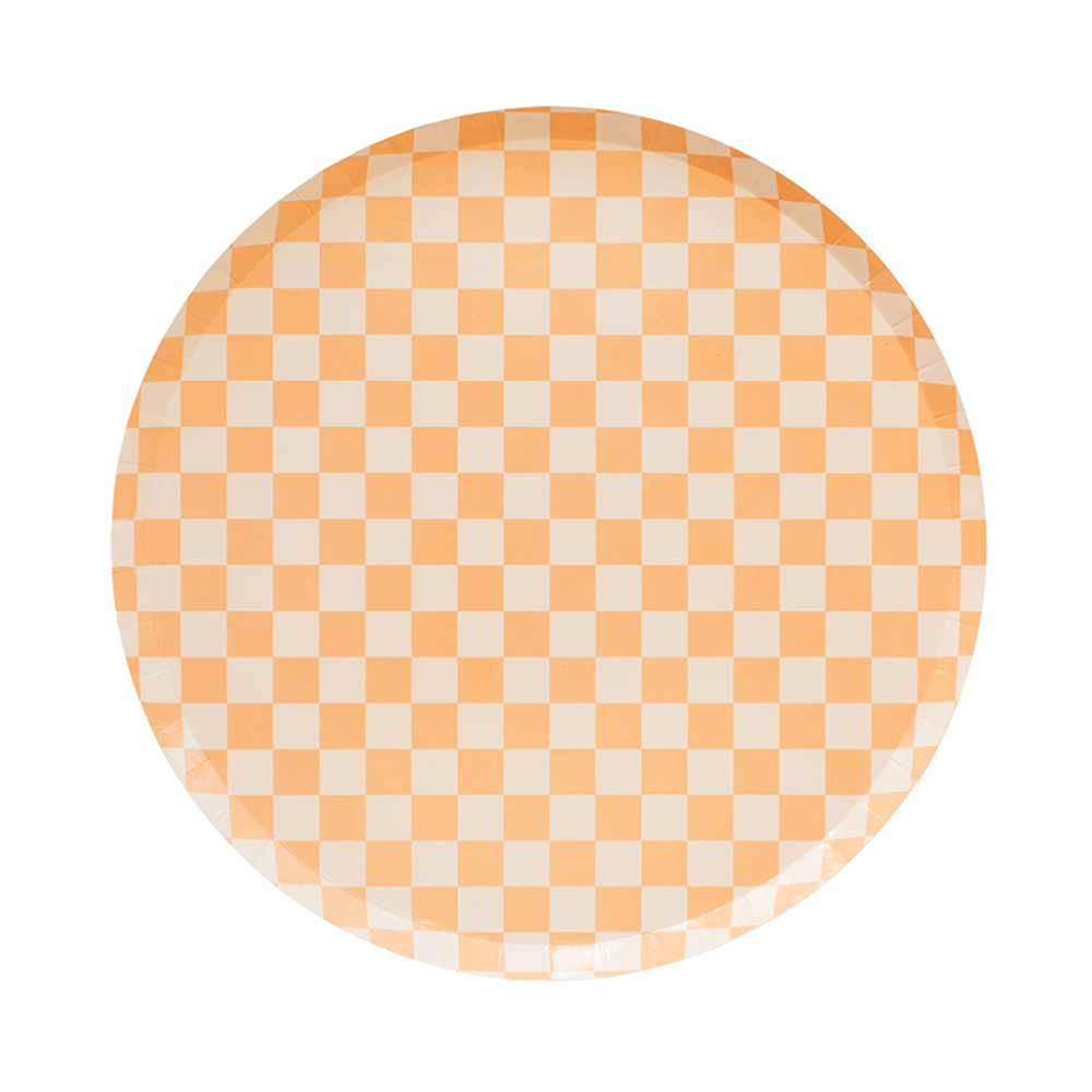 Jollity & Co. + Daydream Society - Check It! Dessert Plates - 8 Pk. - 11 Color Options