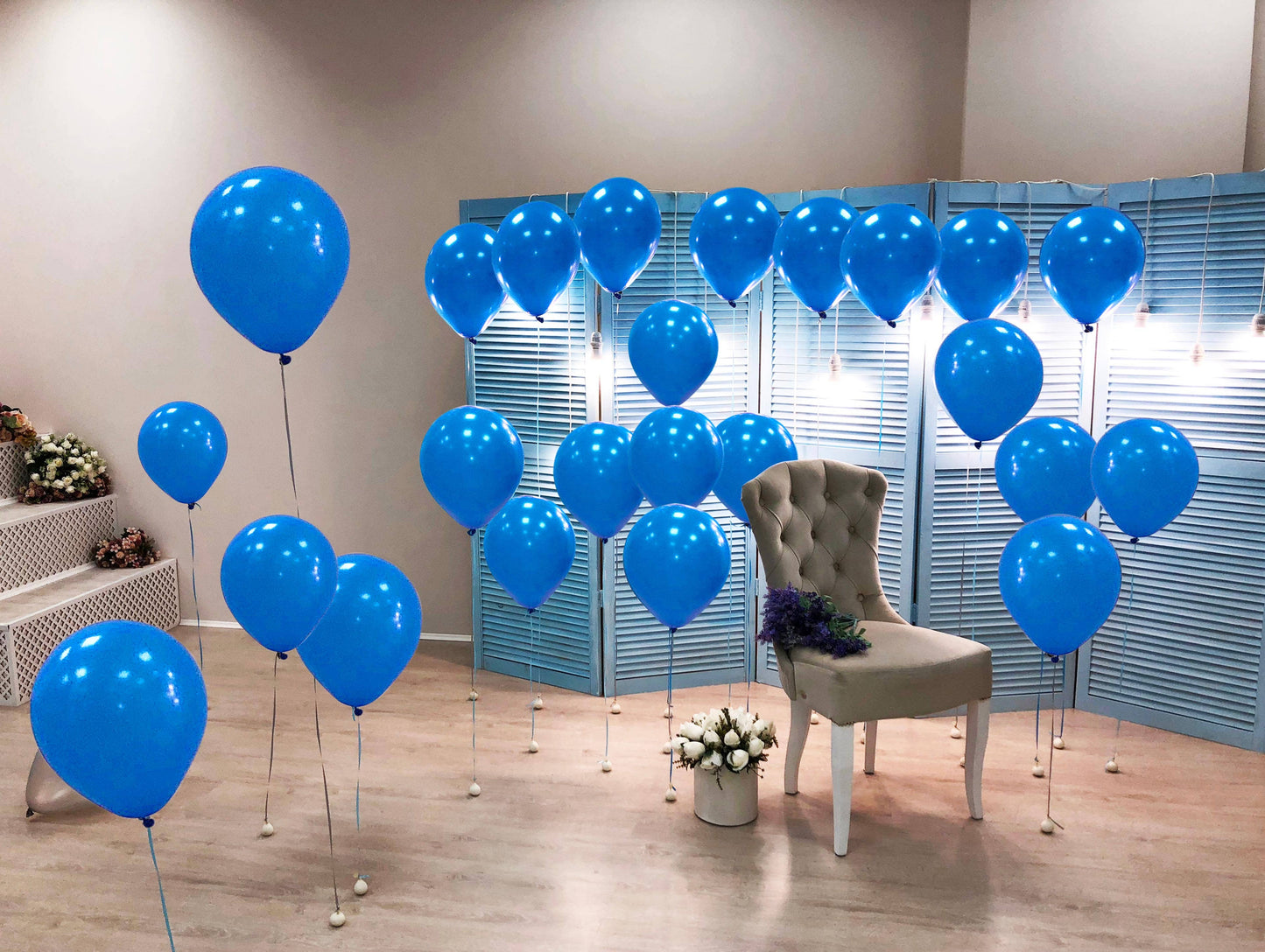 Treasures Gifted - Matte Royal Blue Balloons - 12 Inch Latex Balloons