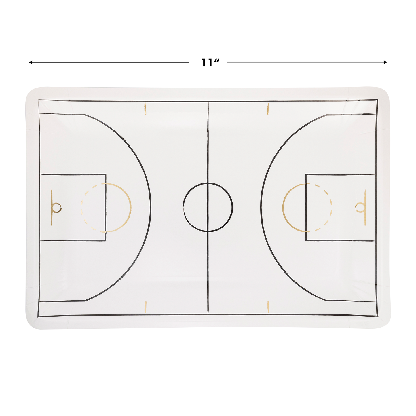 My Mind’s Eye - Basketball Court Shaped Paper Plate