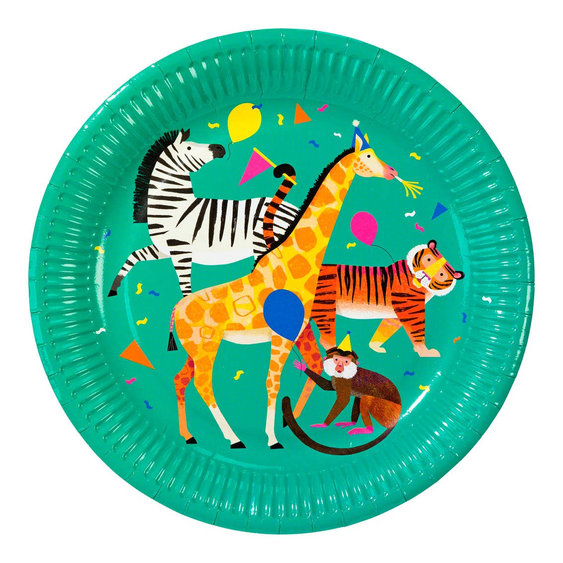 Talking Tables USA - Home, Birthday, Games & Seasonal Decor - Animal Paper Plates - 12 Pack | Party Supplies |
