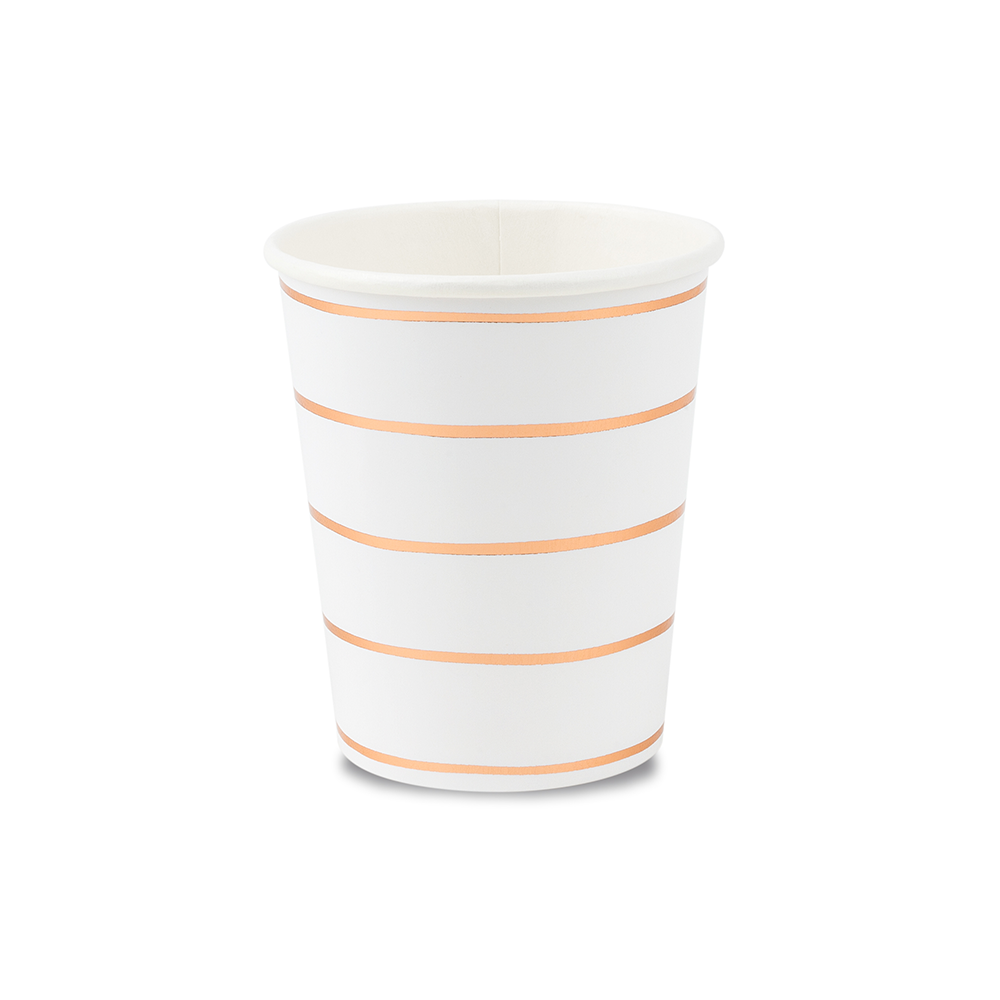 Jollity & Co. + Daydream Society - Frenchie Metallic Striped 9 oz Cups - 8 Pk.
