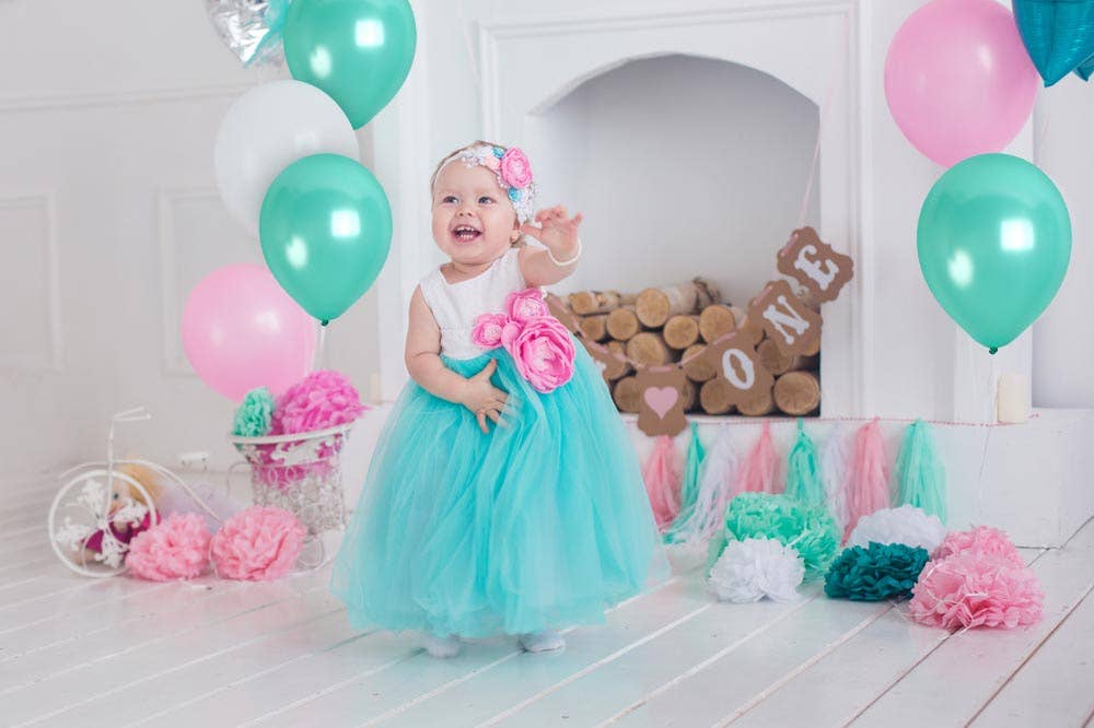 Treasures Gifted - Pearl Turquoise Balloons - 12 Inch Latex Balloons