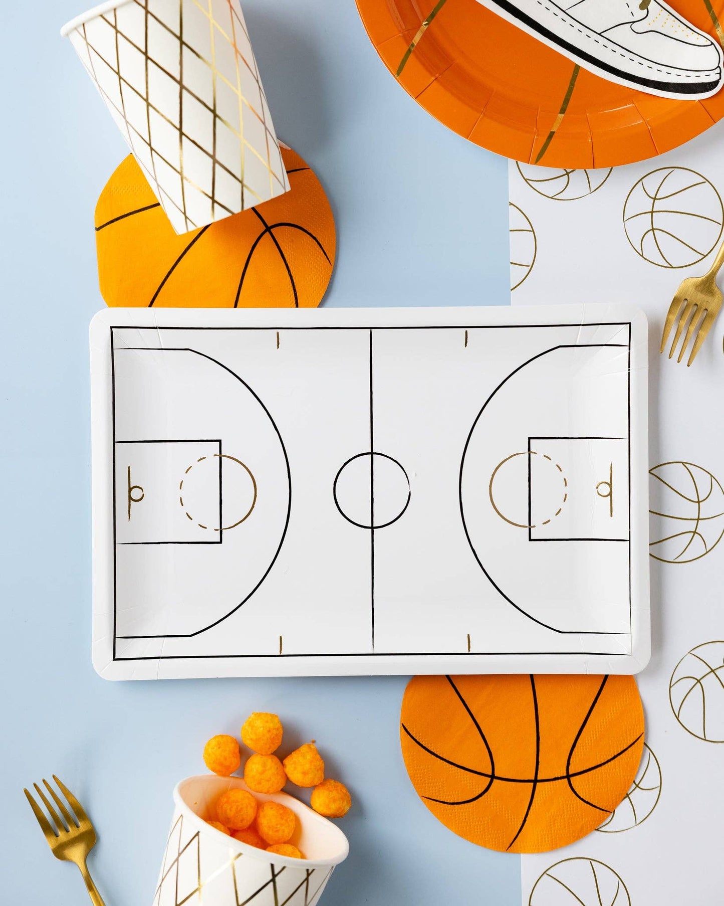 My Mind’s Eye - Basketball Court Shaped Paper Plate