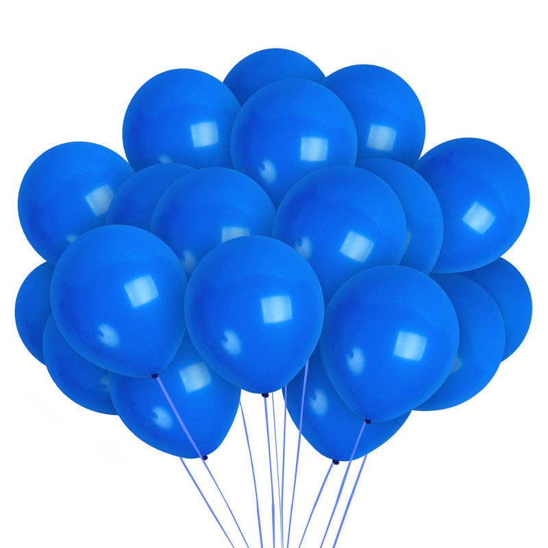 Treasures Gifted - Matte Royal Blue Balloons - 12 Inch Latex Balloons