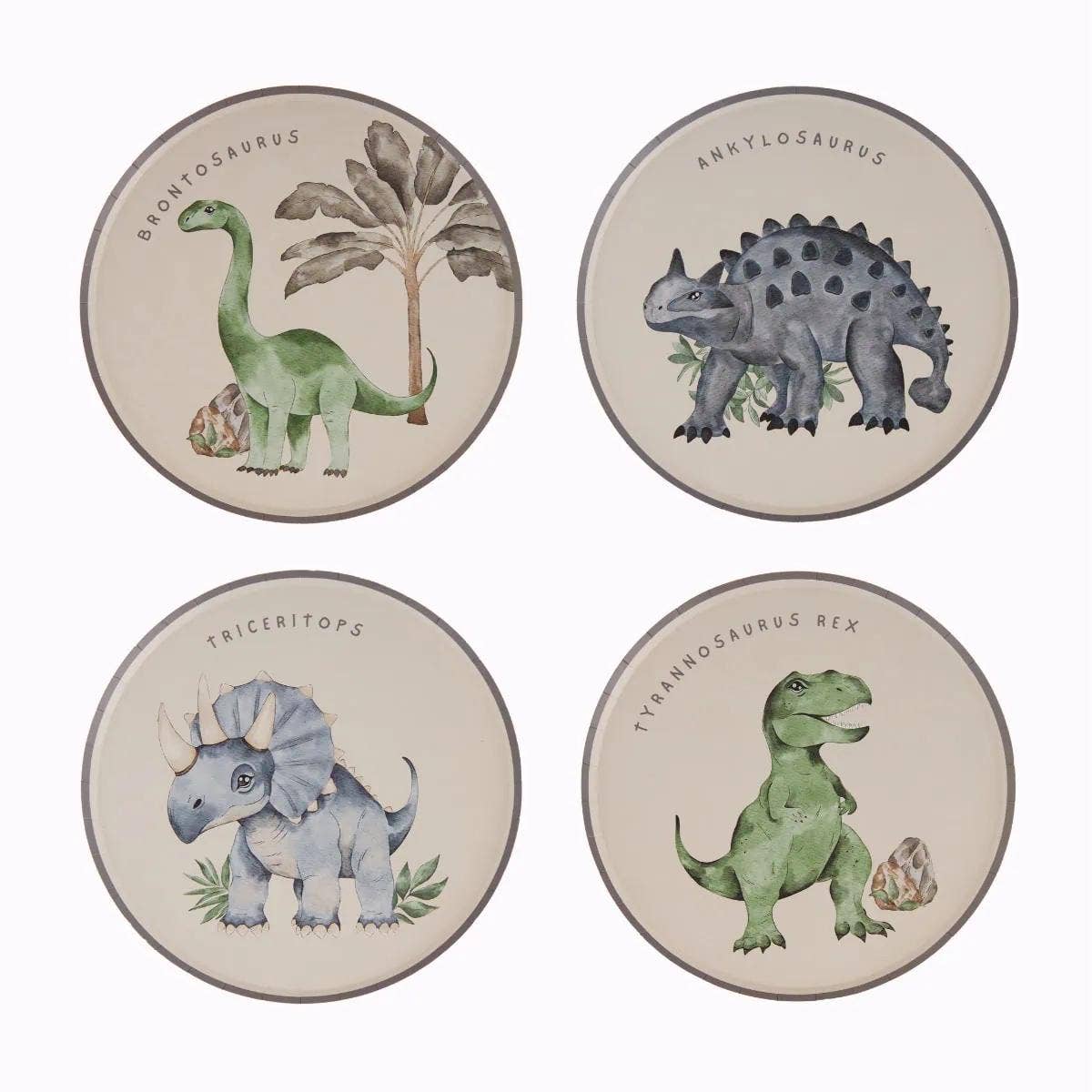 Joy Ladder LLC - Dinosaur Paper Plates – 8 in Partyware
