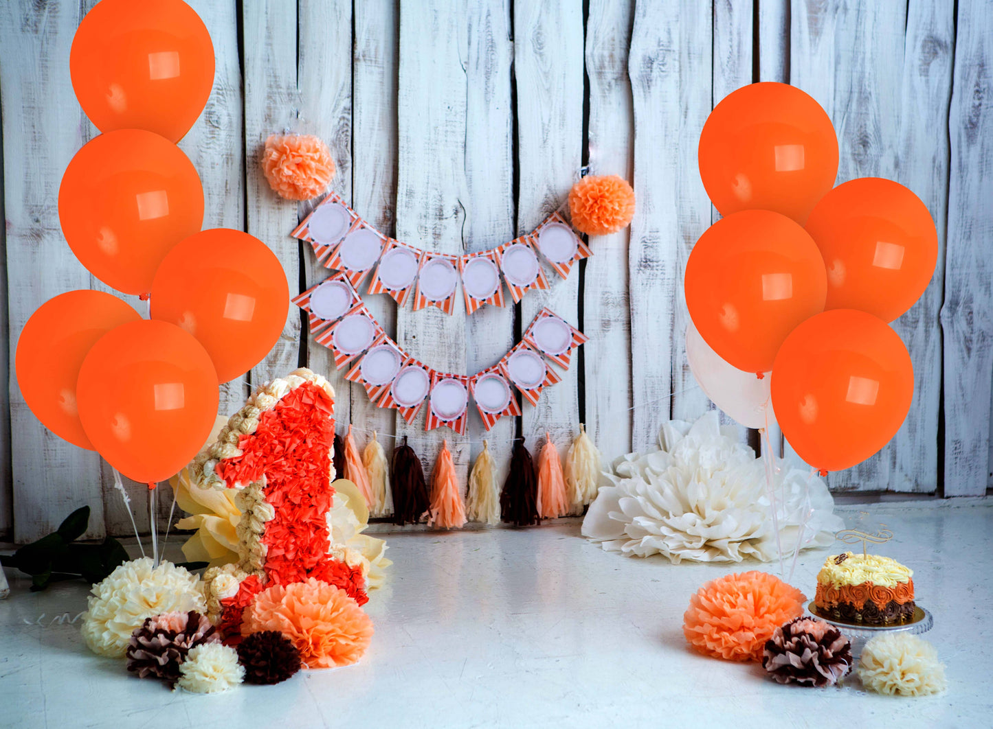 Treasures Gifted - Matte Orange Balloons - 12 Inch Latex Balloons