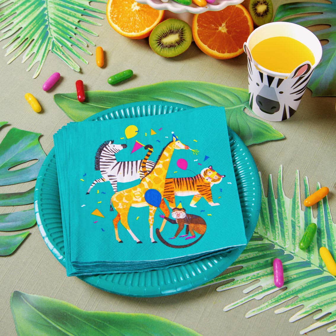 Talking Tables USA - Home, Birthday, Games & Seasonal Decor - Animal Paper Plates - 12 Pack | Party Supplies |