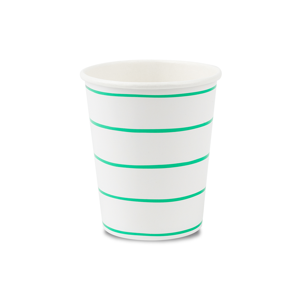 Jollity & Co. + Daydream Society - Frenchie Striped 9 oz Cups - 8 Pk.
