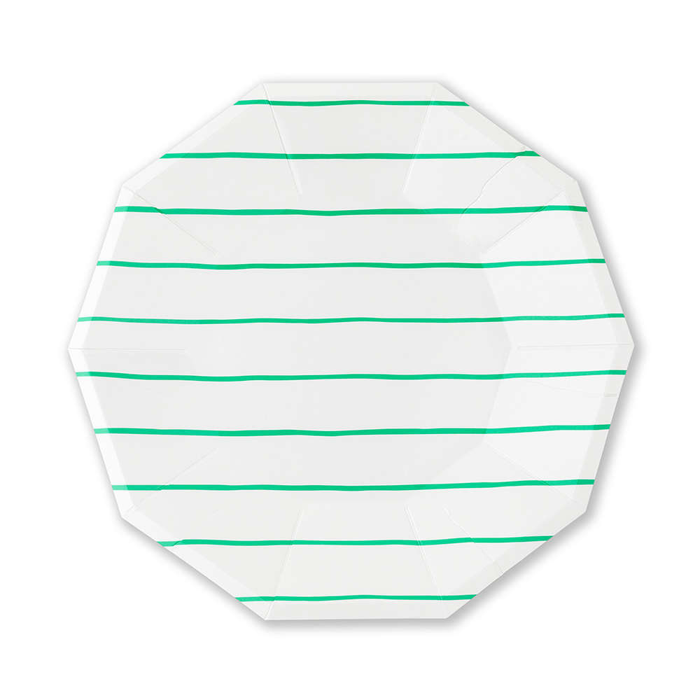 Jollity & Co. + Daydream Society - Frenchie Striped Small Plates - 8 Pk.
