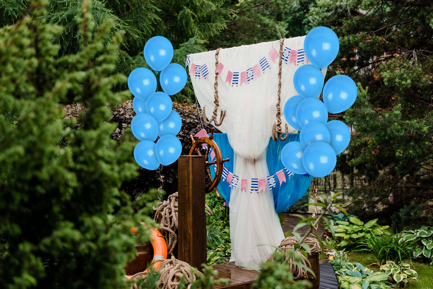 Treasures Gifted - Matte Light Blue Balloons - 12 Inch Latex Balloons