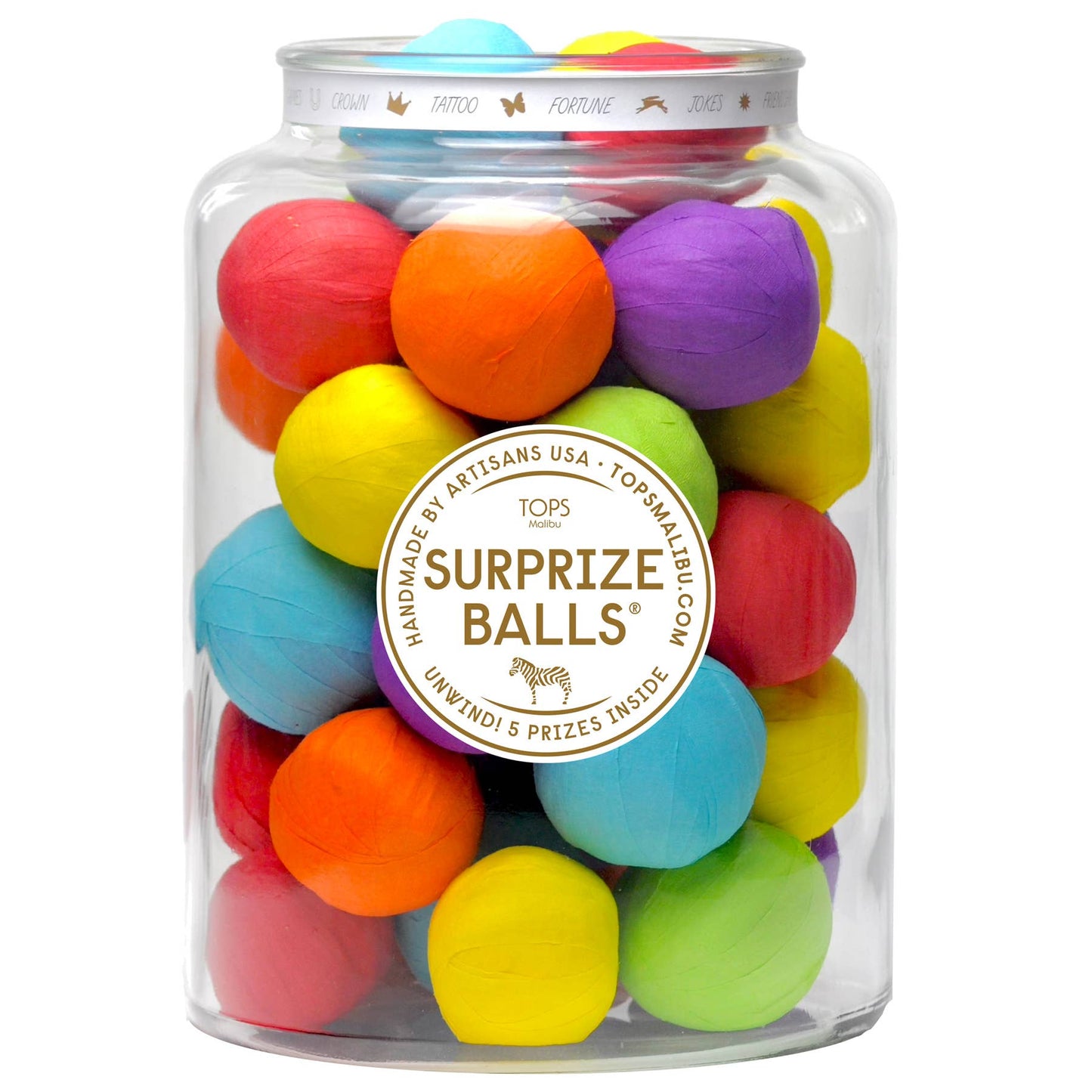TOPS Malibu - Mini Surprise Balls - Multi-Color - Refills /Set of 24 -Asst