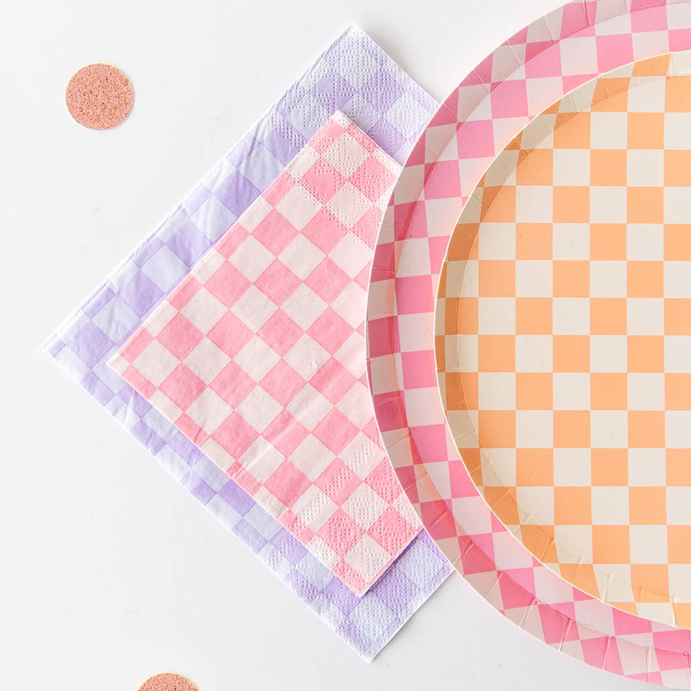 Jollity & Co. + Daydream Society - Check It! Cocktail Napkins - 20 Pk. - 11 Color Options