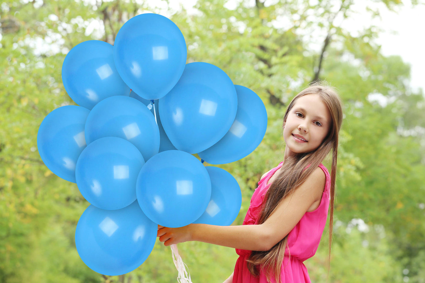Treasures Gifted - Matte Light Blue Balloons - 12 Inch Latex Balloons