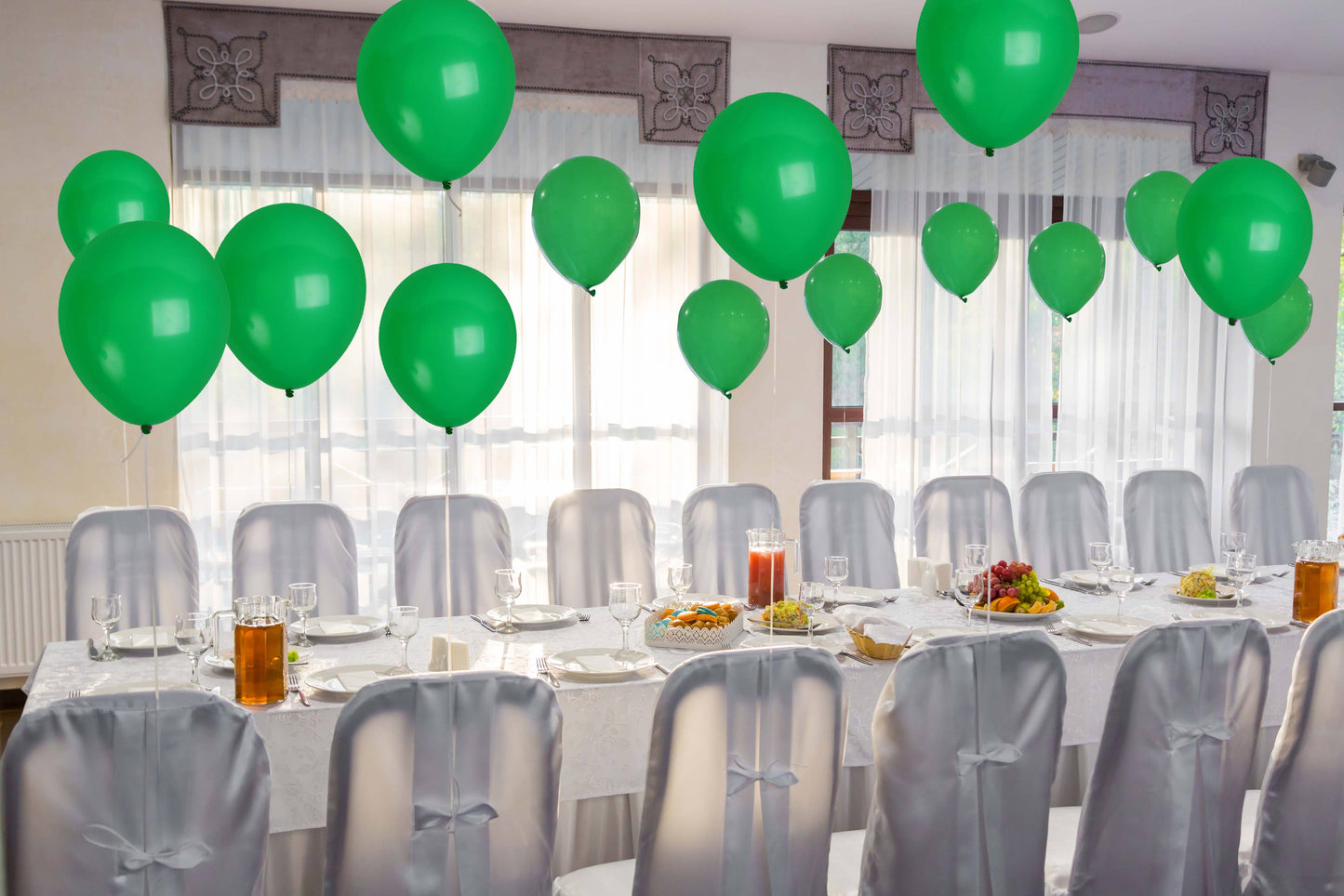 Treasures Gifted - Matte Dark Green Balloons - 12 Inch Latex Balloons