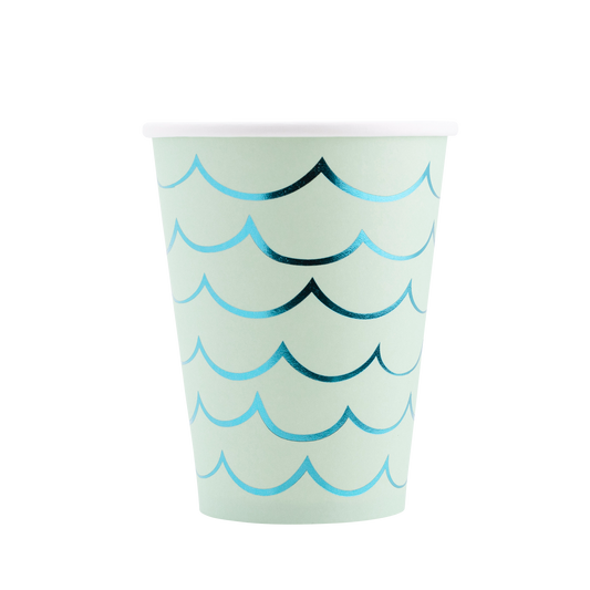 My Mind’s Eye - Mermaid Tail Paper Party Cups - 12 oz