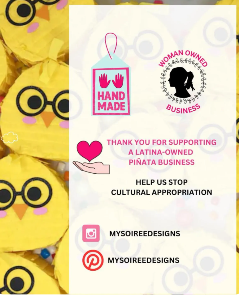 My Soiree Designs - Mini Piñata Cake Slice - Novelty Party Favor & Gift