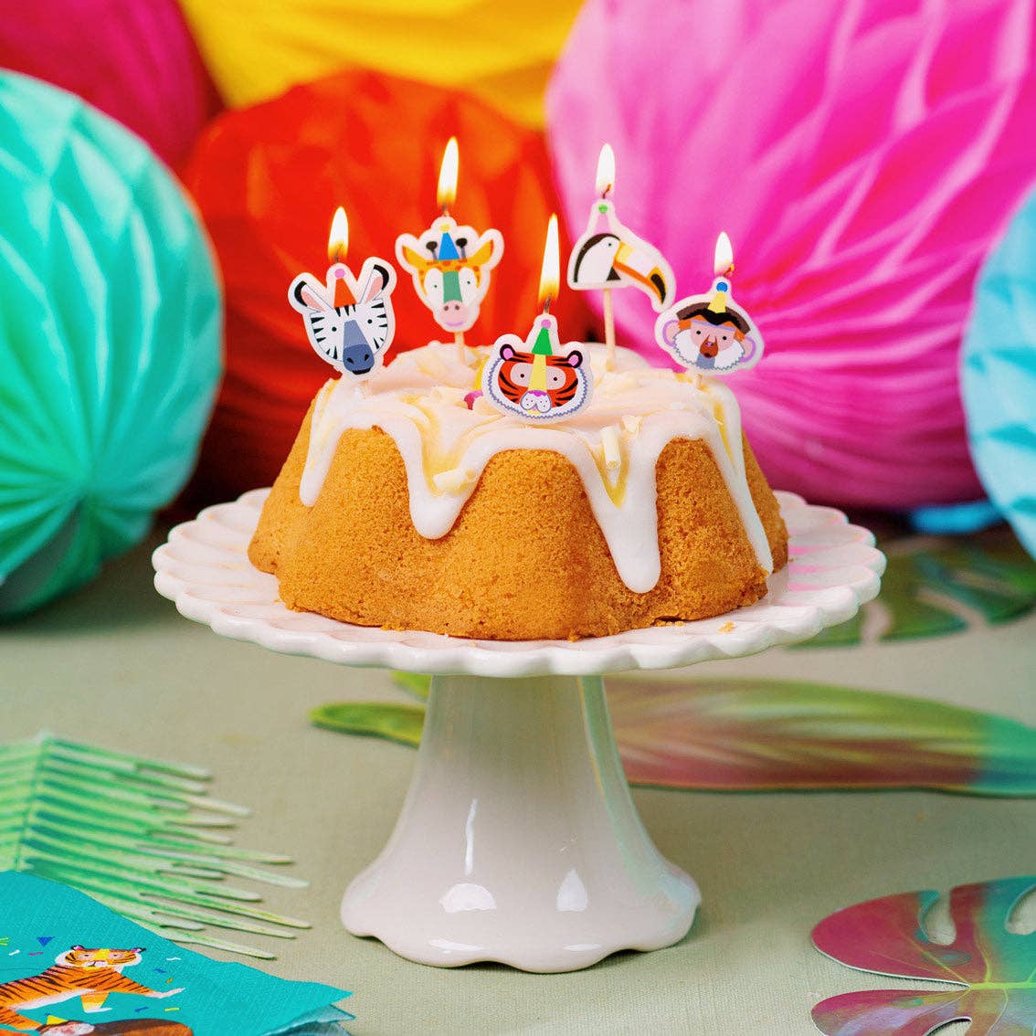 Talking Tables USA - Home, Birthday, Games & Seasonal Decor - Animal Birthday Candles | Cake Candles |