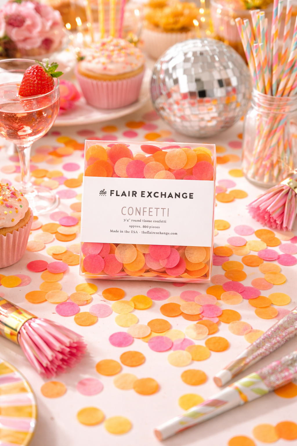 The Flair Exchange - Bright Hand-Cut Confetti