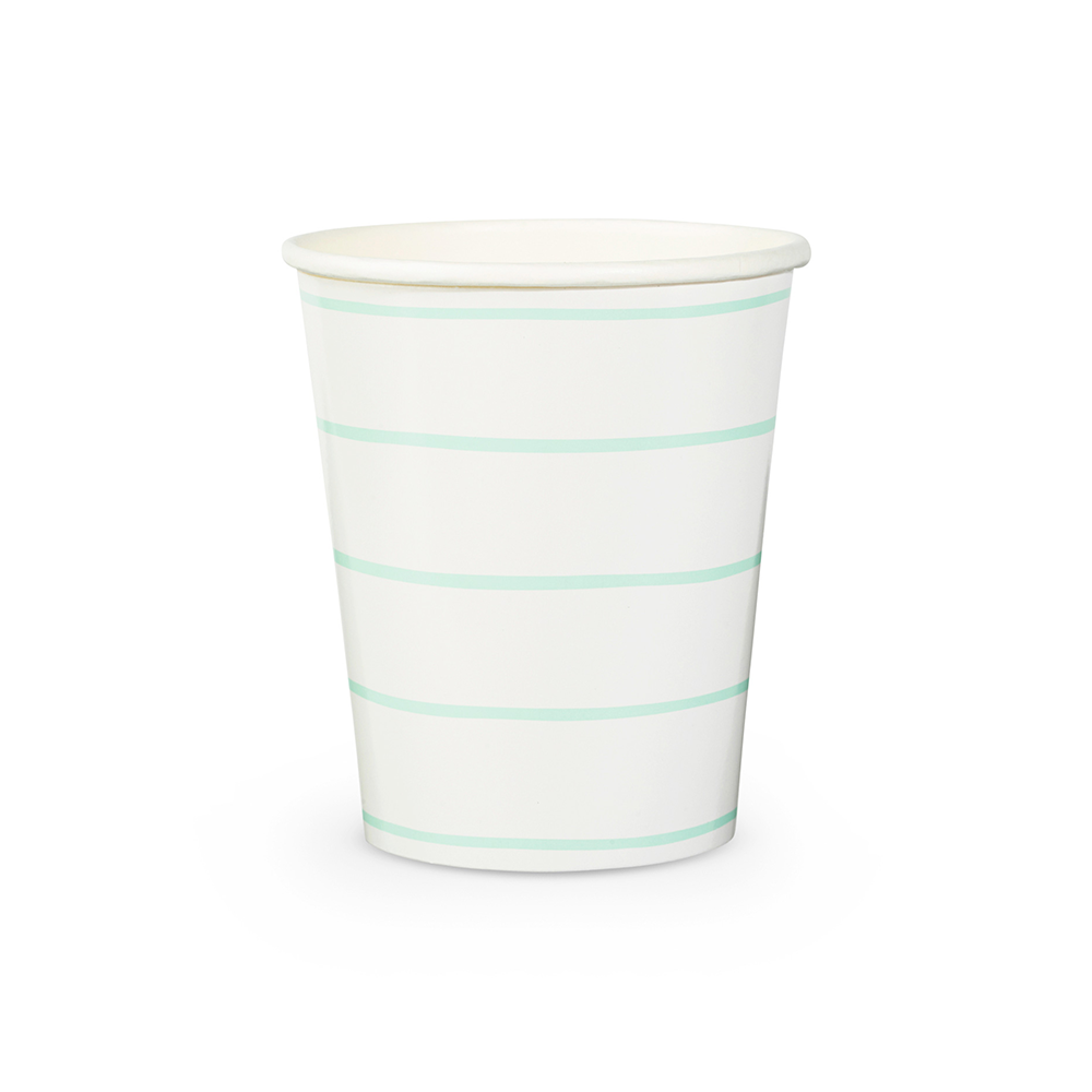 Jollity & Co. + Daydream Society - Frenchie Striped 9 oz Cups - 8 Pk.