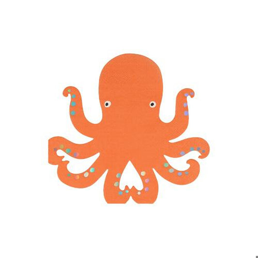 Octopus Napkins (x 16)