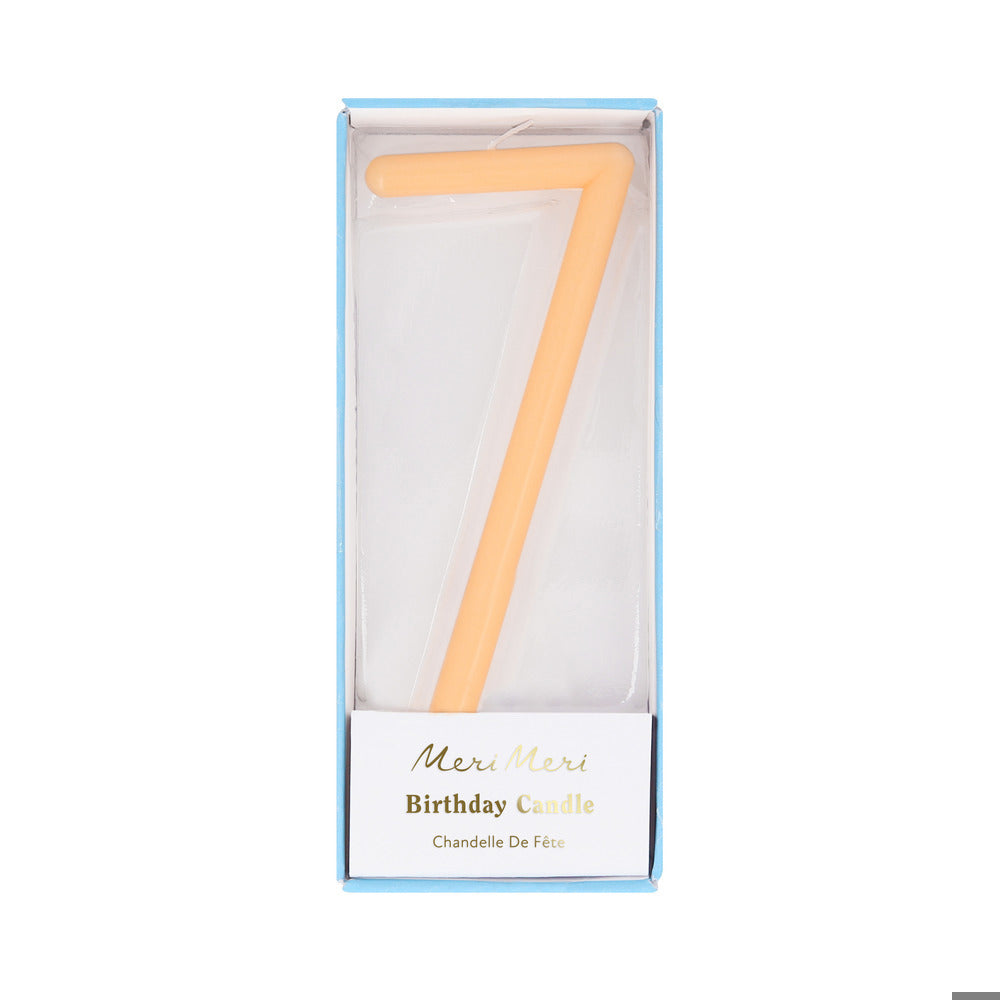 Large Slim Number 7 Candle (x 1)